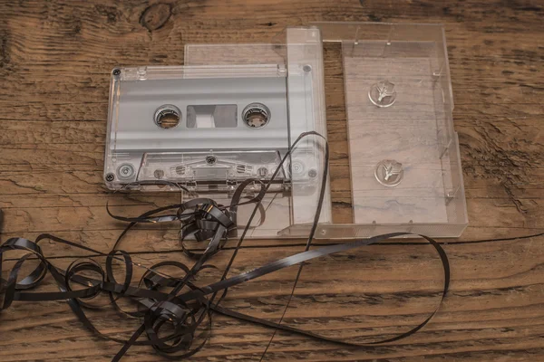 Compact Cassette in vak — Stockfoto