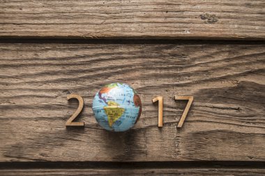 Yeni yıl 2017 kartı