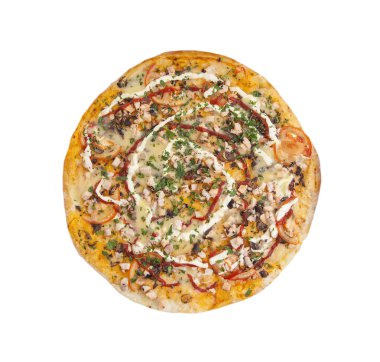 Daire Pizza mantar ile