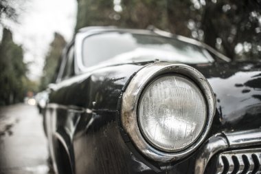   eski retro Siyah araba