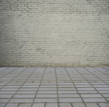 eski tuğla duvar parçası