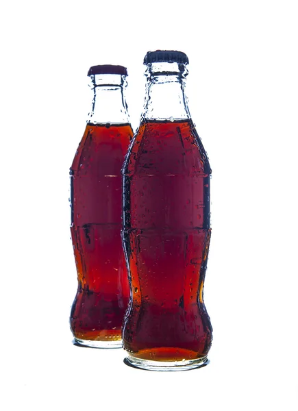 2 つのコカ ・ コーラのボトル — ストック写真