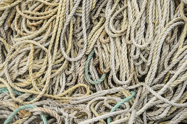 Old colorful tackle ropes — Stock Photo, Image