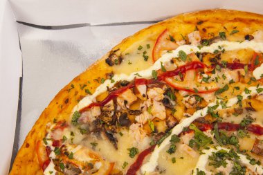 Daire Pizza mantar ile