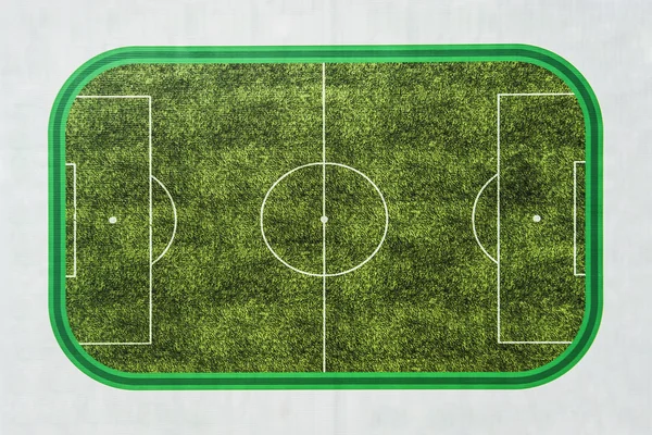 Top view of soccer field