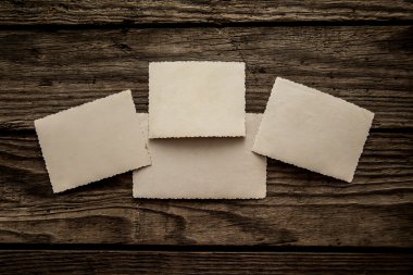 Retro yaşlı boş fotoğraf kağıdı