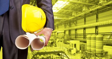 İşçi holding sarı kask 