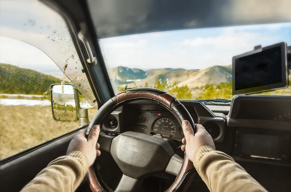 Uitzicht vanaf Suv — Stockfoto