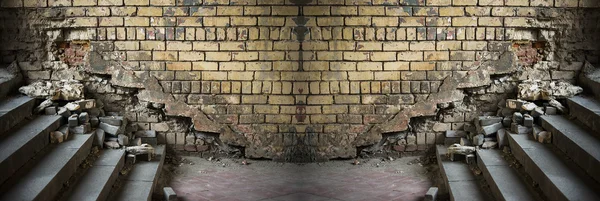Текстура стен и лестница — стоковое фото