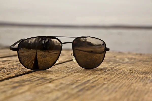 Stylish black Sunglasses — Stock Photo, Image