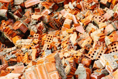 Brickwall parçaları yığını 