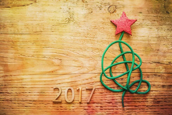 Julgran från en spets — Stockfoto