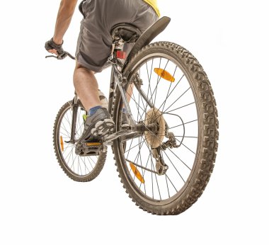 Bisiklete binen adam