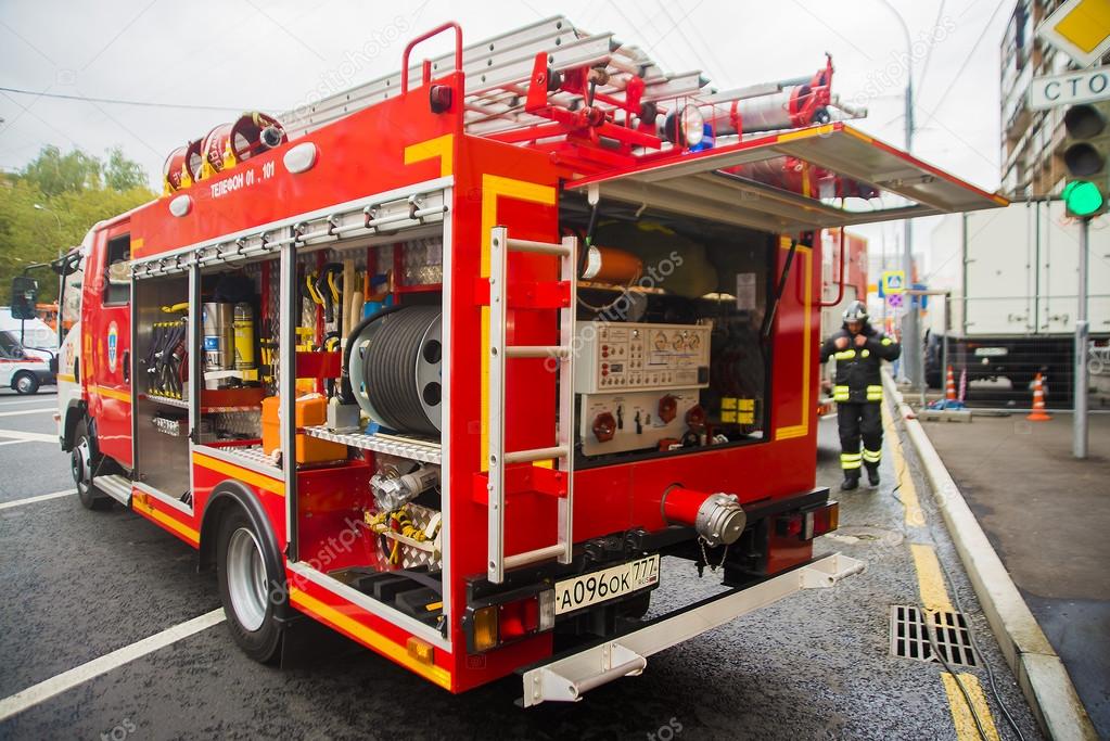 Rescue equipment inside fire engine – Stock Editorial Photo © borjomi88  #124403228