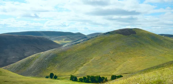 Colline Valli Nient Altro Che Terreni Agricoli Verdi Rurali Pascoli — Foto Stock