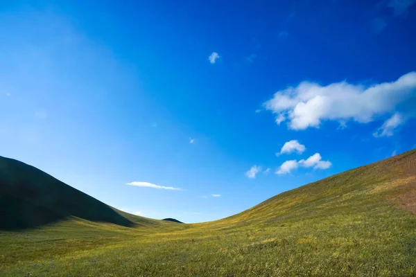 Hügel Und Tal Nichts Als Ländliches Grünes Ackerland — Stockfoto