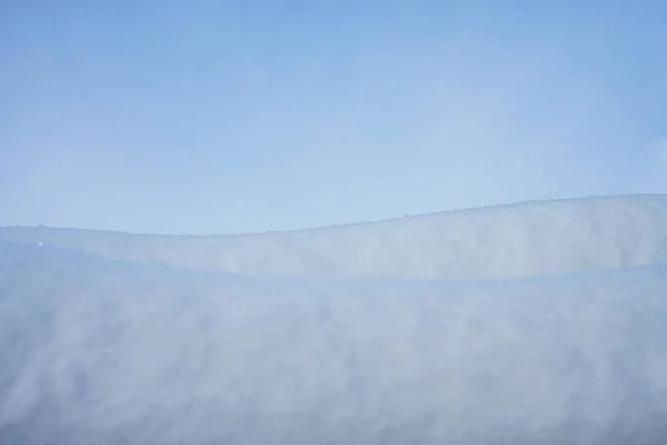 Winter Achtergrond Met Blauwe Lucht Sneeuwlaag Wintertijd Achtergrond — Stockfoto