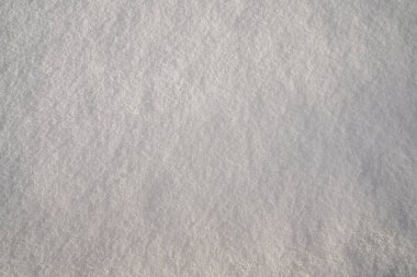 Kar yağışı yüzeyi. Beyaz, taze kar arka planı. en üstteki görünüm.