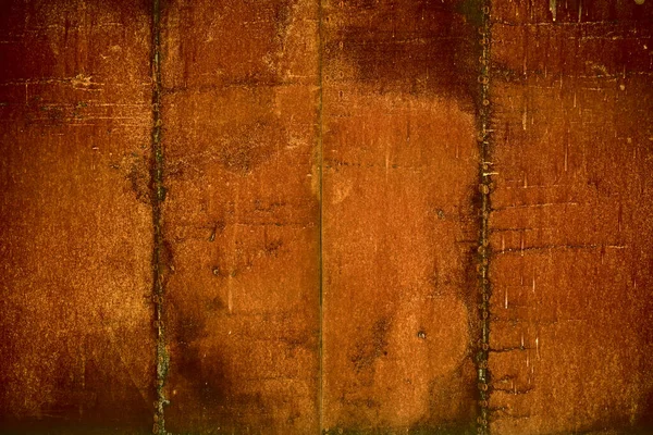 背景のための錆びた鋼床 腐食の詳細な痕跡を持つ古い錆びた金属の質感 — ストック写真