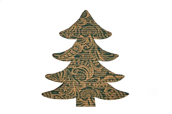 Grüne Muster Form Von Weihnachtsbaum 2021 Frohes Neues Jahr Und — Stockfoto