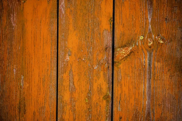 Vacker Trästruktur Sprickor Gammal Färg Grunge Bakgrund Från Väderbiten Gul — Stockfoto