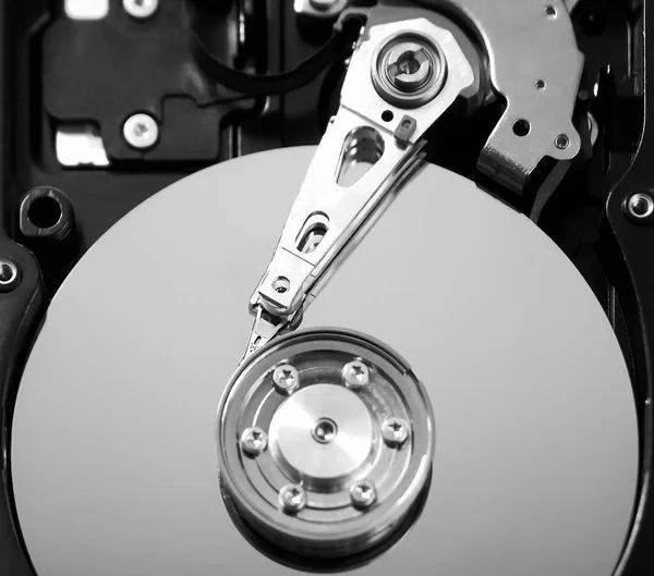 Komputer Hard Disk Drive Hardware Disk Penyimpanan Memori Silinder Latar — Stok Foto