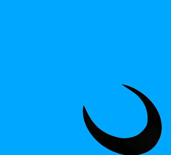 Железный Ржавый Символ Луны Изолирован Заднем Плане Пустое Пространство — стоковое фото