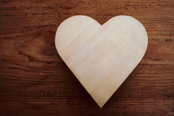 Fondo Forma Corazón Madera Feliz Día San Valentín Febrero — Foto de Stock