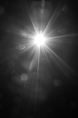 Doğal bokeh geçmişi. Güneş ışığıyla defocuset arkaplanı. Güneş ışınları ile soyut arkaplan efekti.