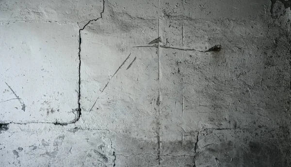 Texture Cracked Concrete Grunge Background Wall Cracked Concrete Old Wall — Stock Photo, Image