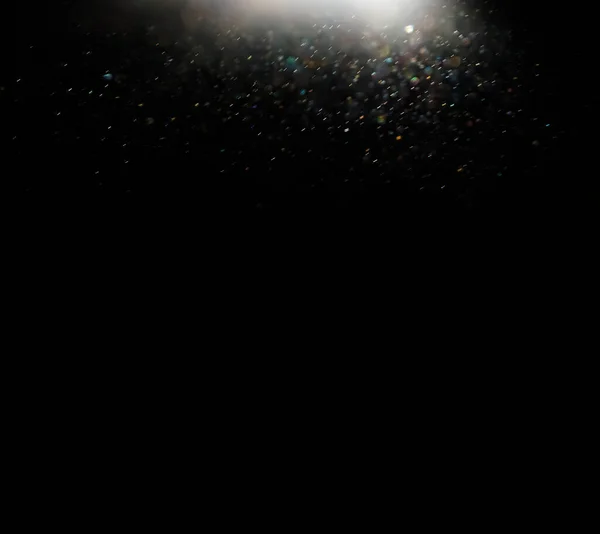 Dark Glitter Colorful Lights Background Lights Black Background — Stock Photo, Image