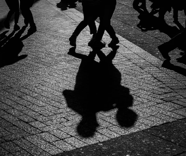 Silhouette Feets Couples Dancing — Stock Photo, Image