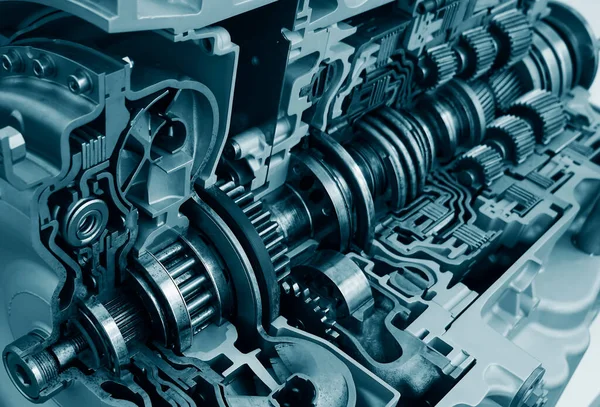 Gezegen vitesleri bu bağlamda otomatik vites içinde. Metal mekanizması. Çelik. Mühendislik. Ağır endüstri. Kavram: Metal yedek parça üretimi. Sanayi konuları. 