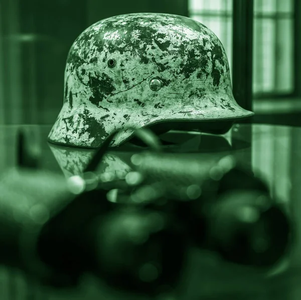 Attrezzature Militari Germania Casco Militare Binocolo Seconda Guerra Mondiale — Foto Stock