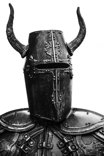 Teutonic Knight Ancient Helmet Long Horns Viking Helmet — Stock Photo, Image