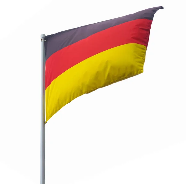 Bandera Alemana Ondea Con Una Suave Brisa Día Soleado Bandera — Foto de Stock