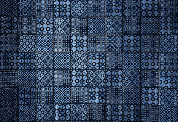 Wzór Płytek Mozaika Geometryczna Lizbony Ornament Zabytkowe Płytki Ceramiczne Dekoracje — Zdjęcie stockowe