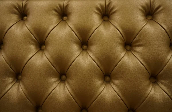 Luxurious Leather Soft Sofa Close — Stock Photo, Image