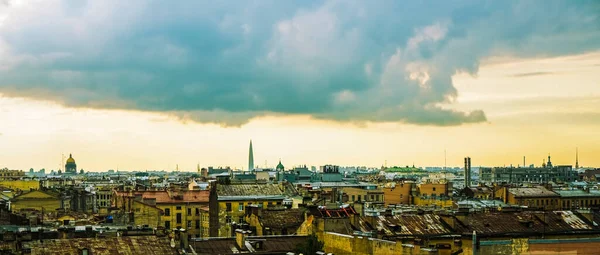 Cityscape View Rooftops Petersburg View Rooftops Sky — Stock Photo, Image