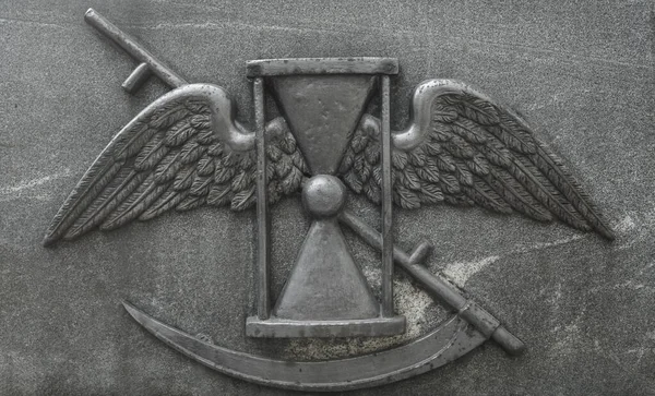 Symbols Death Finiteness Life Grave Necropolis Alexander Nevsky Lavra Petersburg — Stock Photo, Image