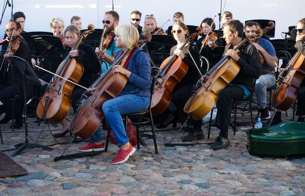 Saint Petersburg Russia July 2021 Symphonic Orchestra Performs Classical Music — Stock Photo, Image