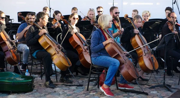 Saint Petersburg Russia July 2021 Symphonic Orchestra Performs Classical Music — Stock Photo, Image