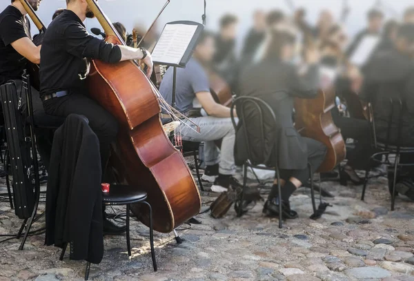 Symfoniska Orkester Utför Klassisk Musik Konsert — Stockfoto