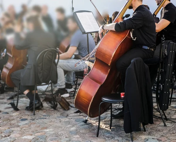 Symfoniska Orkester Utför Klassisk Musik Konsert — Stockfoto