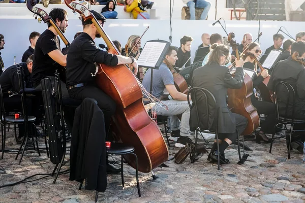 Saint Petersburg Russland Juli 2021 Symphonieorchester Gibt Klassikkonzert — Stockfoto