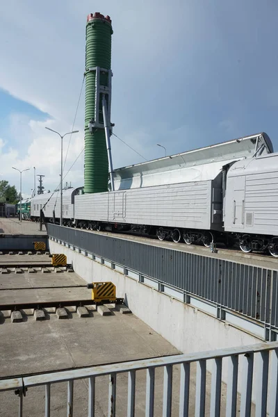 Russie Saint Pétersbourg Juin 2021 Armes Nucléaires Bord Train Stratégique — Photo