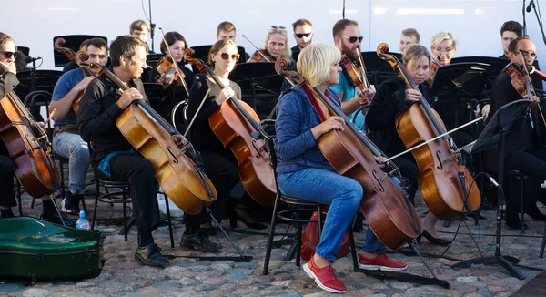 San Petersburg Rusia Julio 2021 Orquesta Sinfónica Realiza Concierto Música — Foto de Stock
