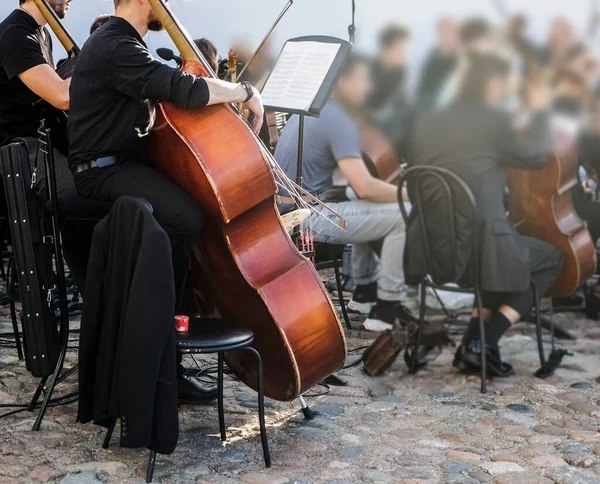 Symfoniska Orkester Utför Klassisk Musik Konsert — Stockfoto