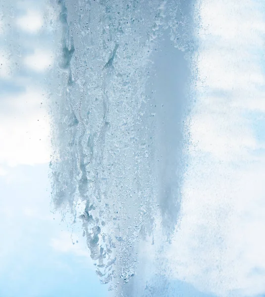 Вода Фонтану Розщеплення Води Фонтані Абстрактне Зображення — стокове фото