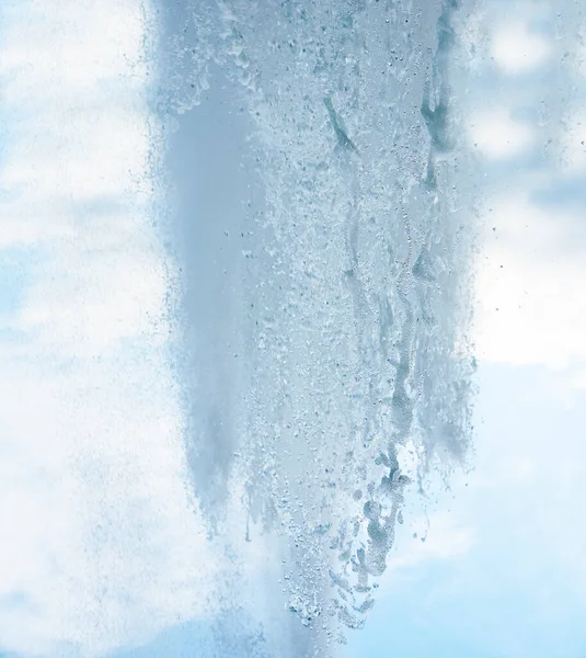 Поток Воды Фонтана Всплеск Воды Фонтане Абстрактное Изображение — стоковое фото